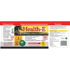 Health-E Maximum Strength Vitamin E Horse Supplement -Poultry Supply Store 10003 3