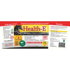 Health-E Maximum Strength Vitamin E Horse Supplement -Poultry Supply Store 10003 4