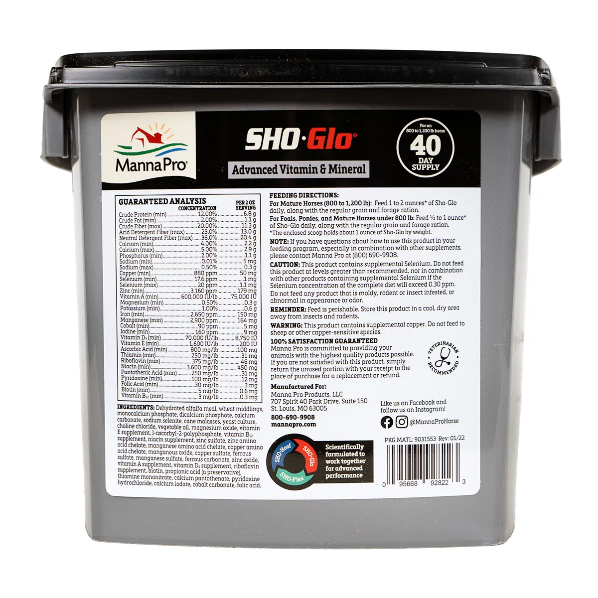 Sho-Glo Complete Vitamin + Mineral Horse Supplement 4 Sho-Glo Complete Vitamin + Mineral Horse Supplement - Image 2