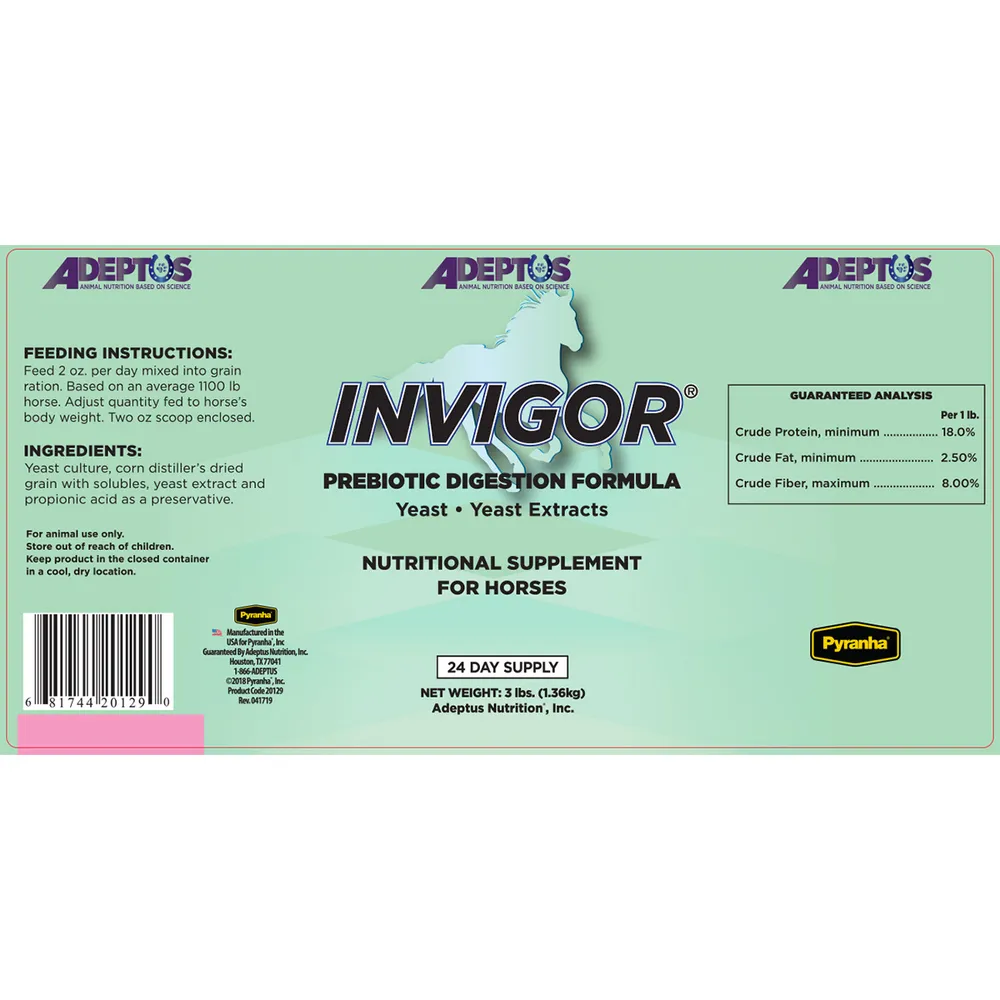 Invigor Yeast And Yeast Extract Prebiotic Digestion Formula For Horses 3 Invigor Yeast And Yeast Extract Prebiotic Digestion Formula For Horses - Image 2