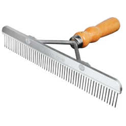 Blunt Tooth Comb With Wood Handle