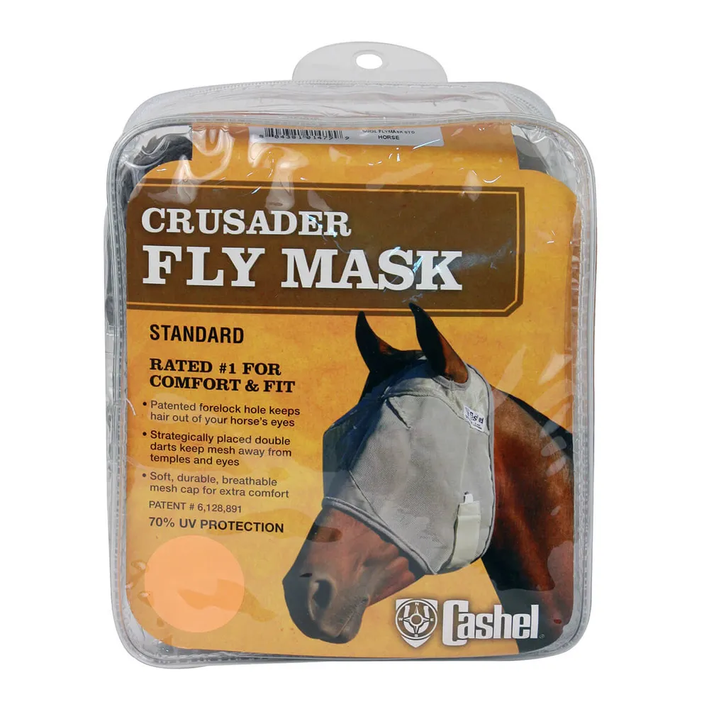 Crusader Standard Nose Pasture Fly Mask Without Ears 3 Crusader Standard Nose Pasture Fly Mask Without Ears
