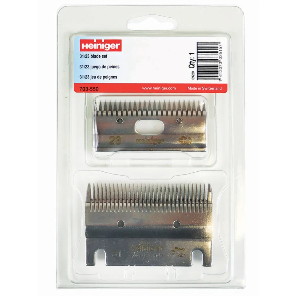 Heiniger Clipper Replacement Blade Set 4 Heiniger Clipper Replacement Blade Set - Image 2